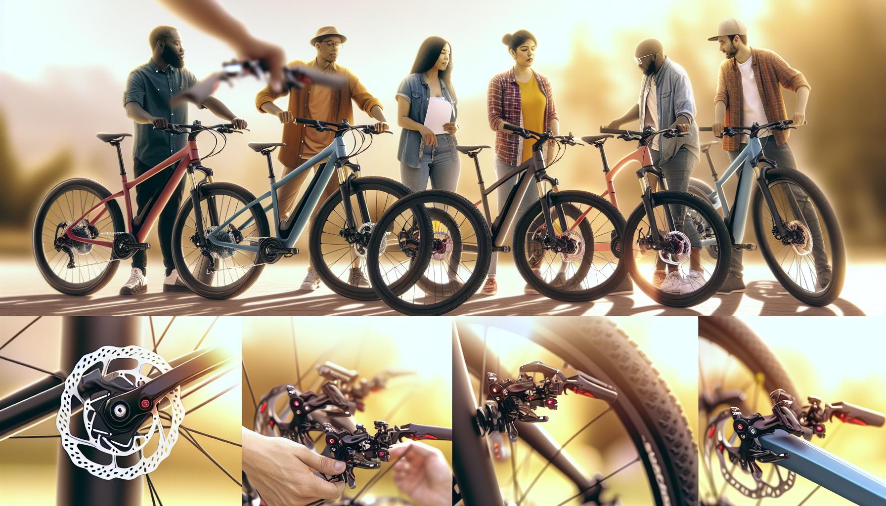 Rôzne typy bŕzd pre e-biky a ich výhody
