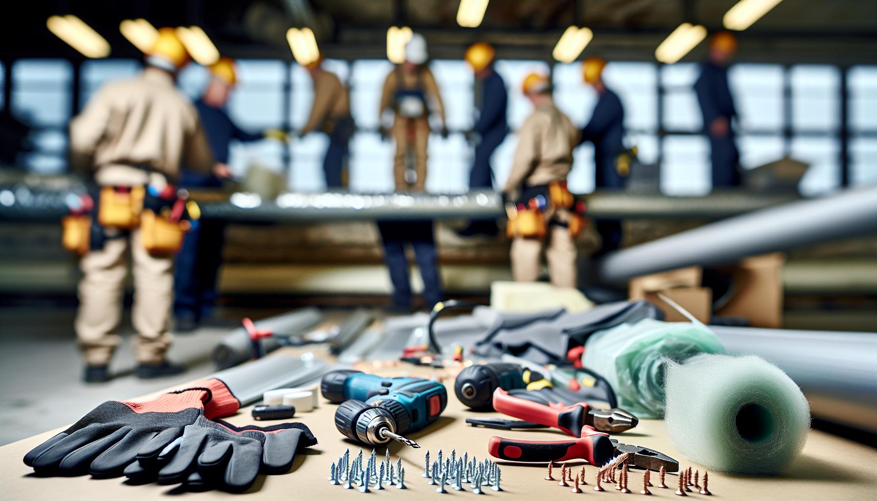 Nástroje a materiály potrebné na inštaláciu