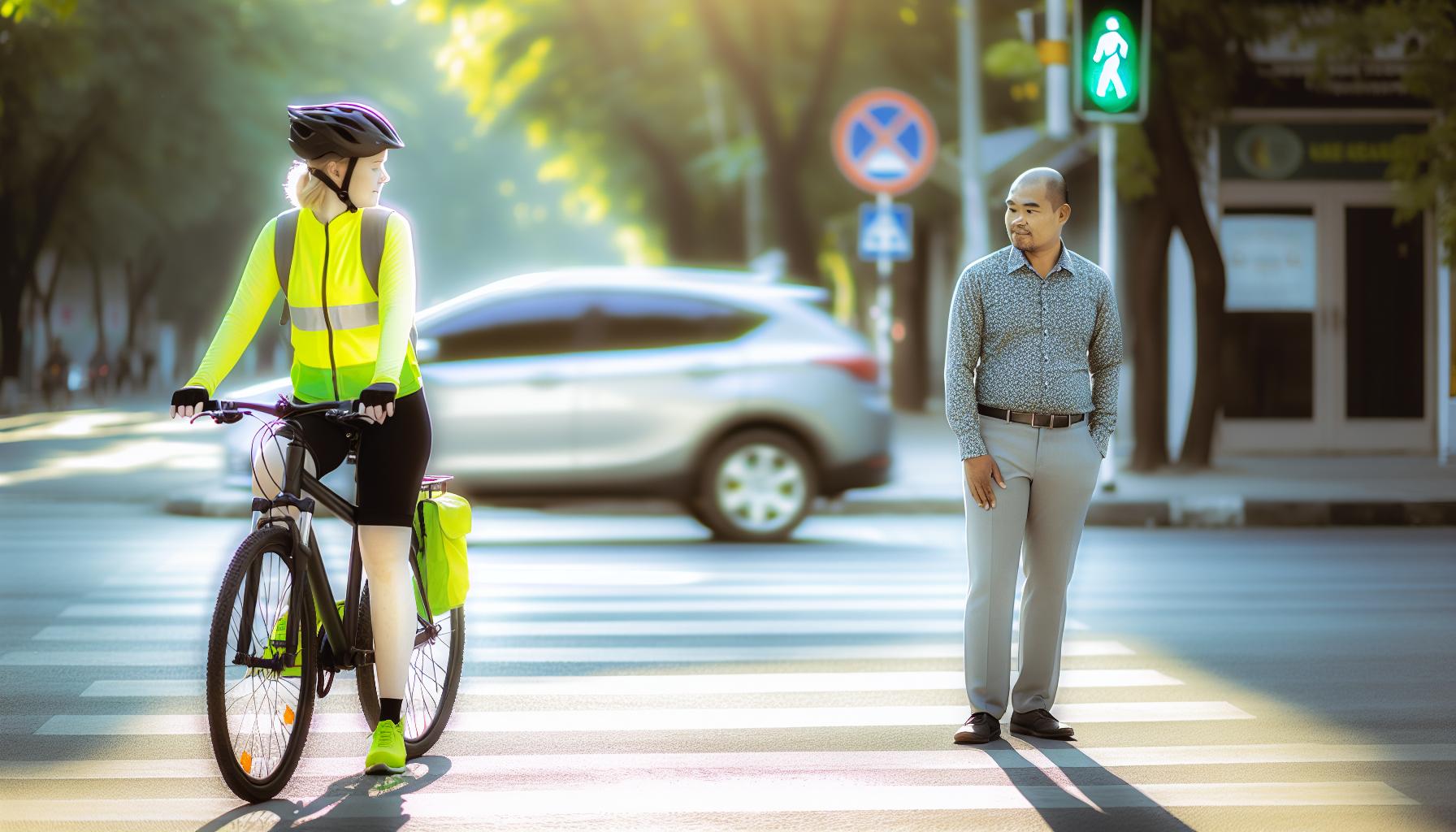 Bezpečné správanie cyklistov a chodcov